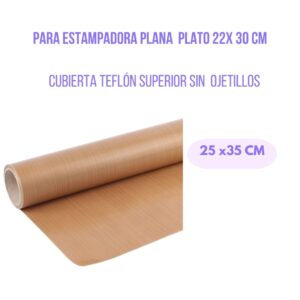 PTFE Teflón 25X35cm Estampadora plana plato 22 x 30 cm